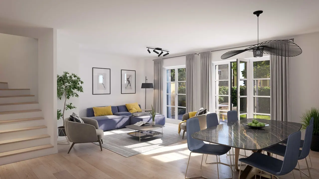 Perspective 3D — Séjour — Panorama Beaurivage, Clamart