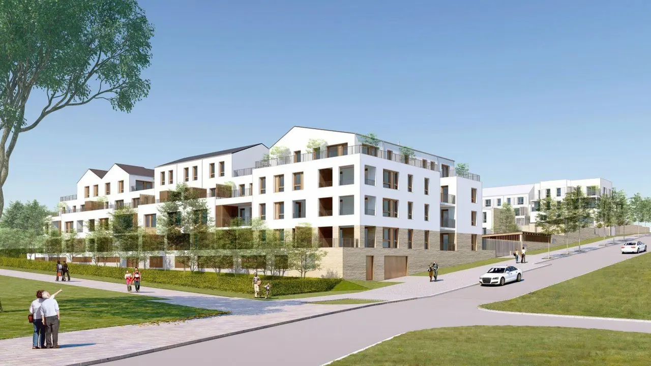 Perspective 3D — Façade sur rue — Recto Verso, Arpajon